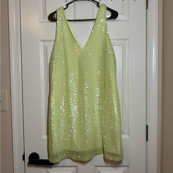 a new day Dresses & Skirts - A New Day Sequin Mini Dress in Light Green